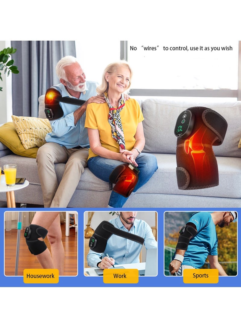 Smart Touch Screen Wireless Heating Knee Massager, Timed Knee Heating Pad, Portable Knee Shoulder And Elbow 3-in-1 Heating Vibration Massager, Relieve Joint Pain and Pressure (single) - Image 5