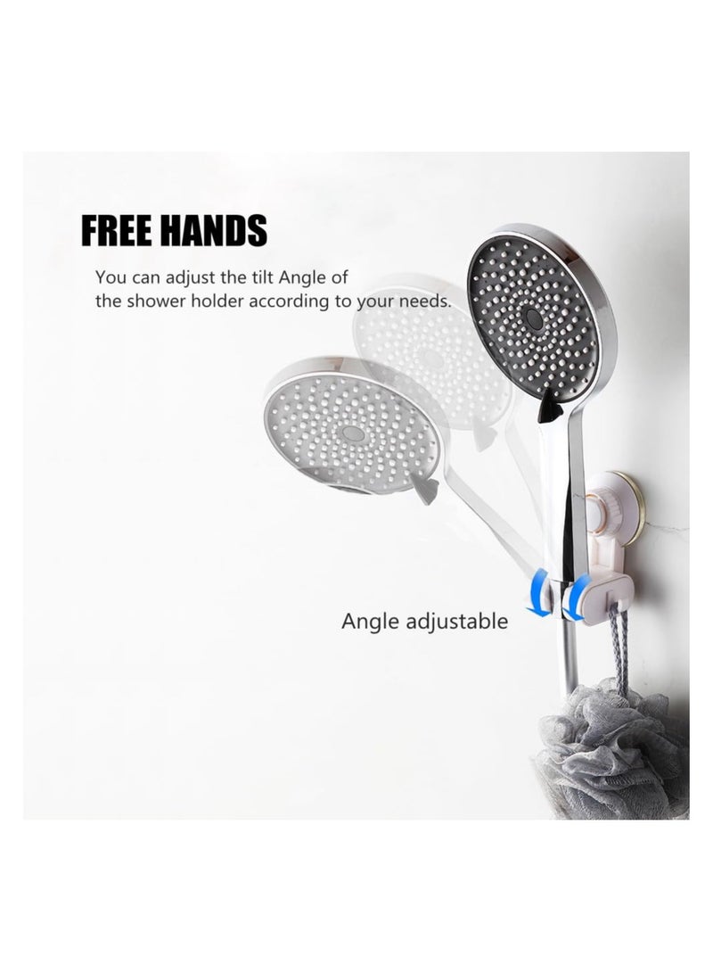 SOLARAE Suction Cup Handheld Shower Head Holder, Adjustable Height Angle Suction Cup Shower Head Bracket Removable Shower Head Hanger for Bathroom Wall Mounted - Image 5