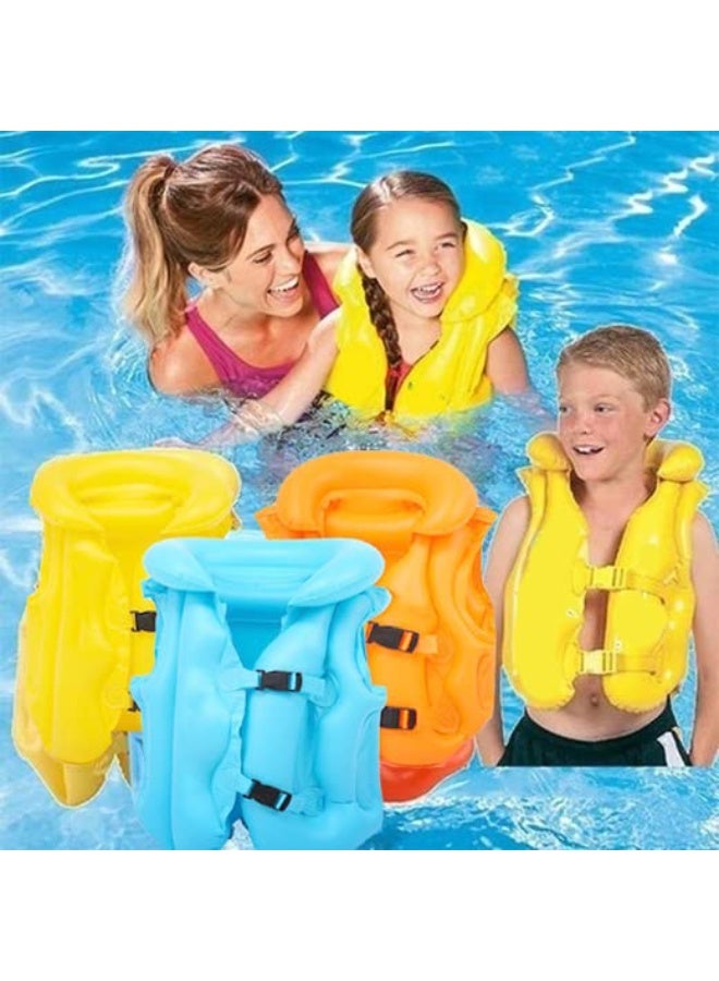 MUMS PLANET Kids Inflatable Swim Vest Jacket - Life Saving Life Guard for Kids Survival Suit Child Life Vest Children Life Jacket Water Sport Kids Life Vest for 3 to 6 Year-Children's floats - life jacket - Image 4