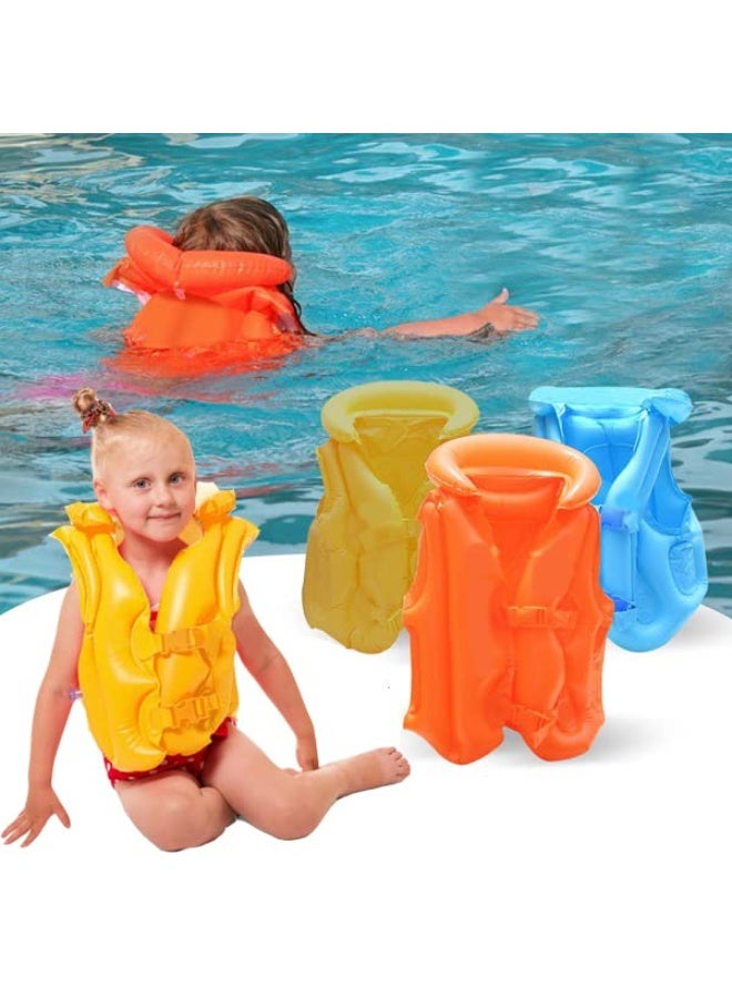 MUMS PLANET Kids Inflatable Swim Vest Jacket - Life Saving Life Guard for Kids Survival Suit Child Life Vest Children Life Jacket Water Sport Kids Life Vest for 3 to 6 Year-Children's floats - life jacket - Image 5
