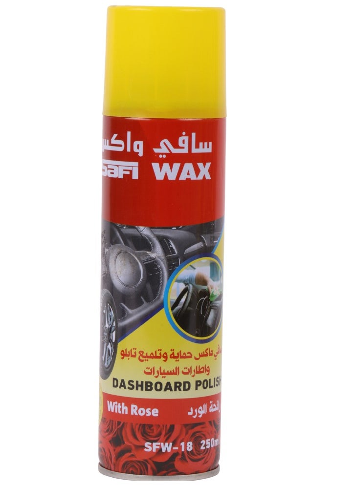 Safi WAX Car Dashboard & Tires Polisher With Rose Scent 250ml  - Image 1