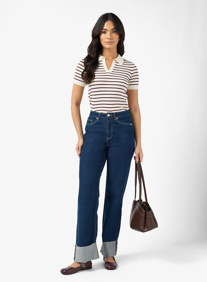 VERO MODA Vmsilje Short Sleeve Poloneck Pullover Sweater - Image 4