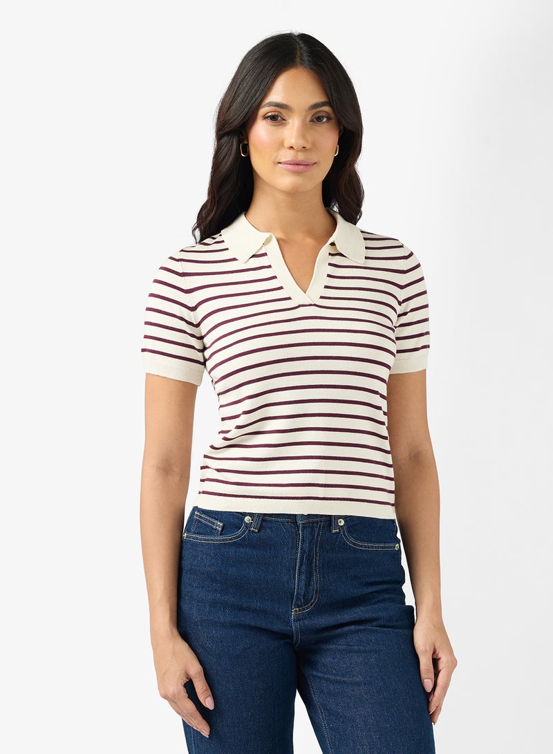 VERO MODA Vmsilje Short Sleeve Poloneck Pullover Sweater - Image 1