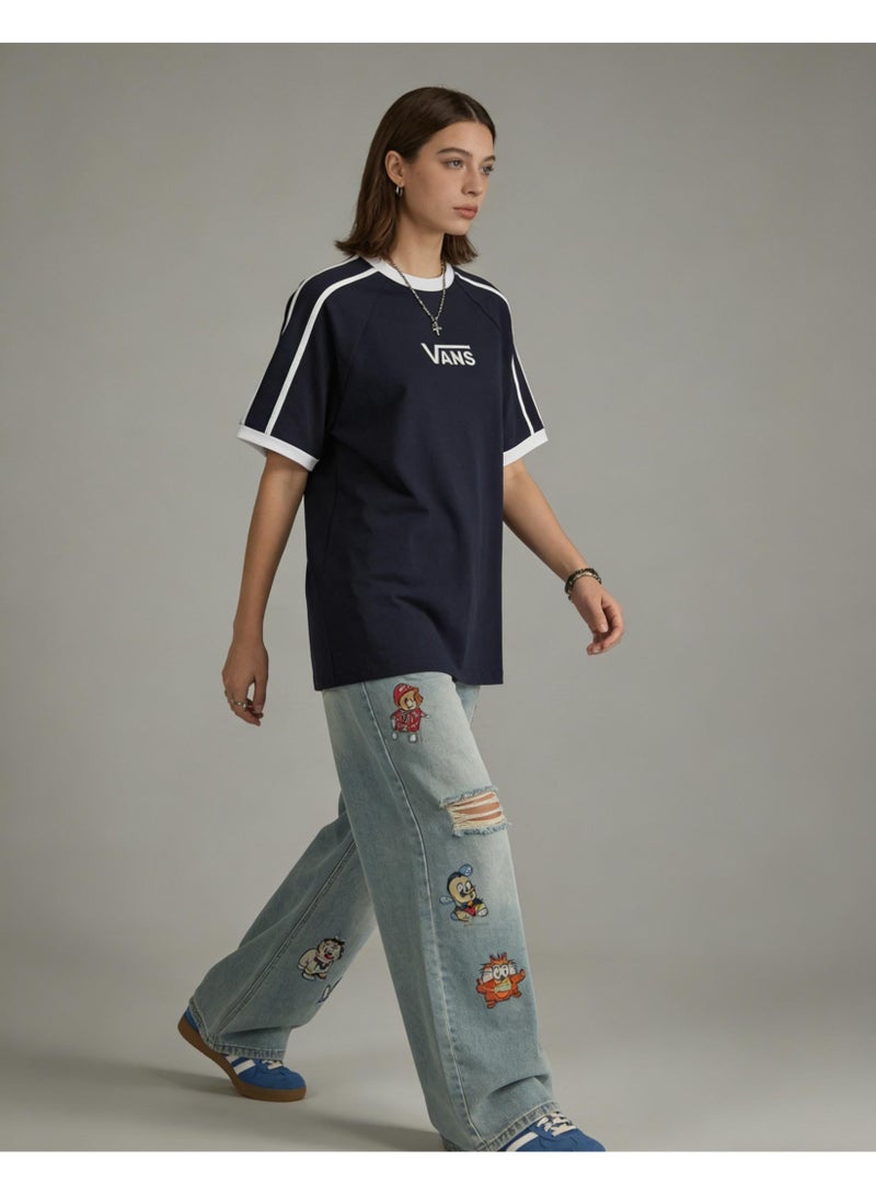 فانز VANS شعار كلاسيكي فضفاضة الأكمام القصيرة تي شيرت - Image 4