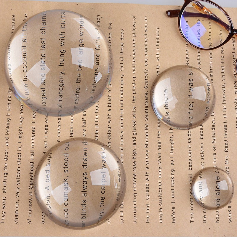 LONGWIN Crystal Dome Magnifier/Paperweight Reading Magnifying Glass-3.9 Inch - Image 3