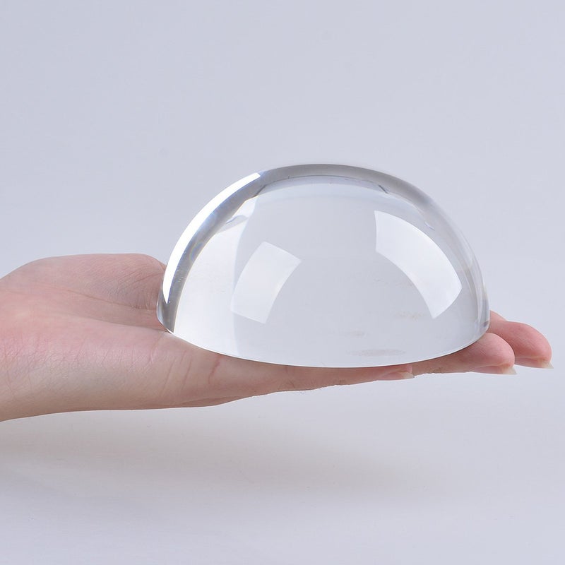 LONGWIN Crystal Dome Magnifier/Paperweight Reading Magnifying Glass-3.9 Inch - Image 2