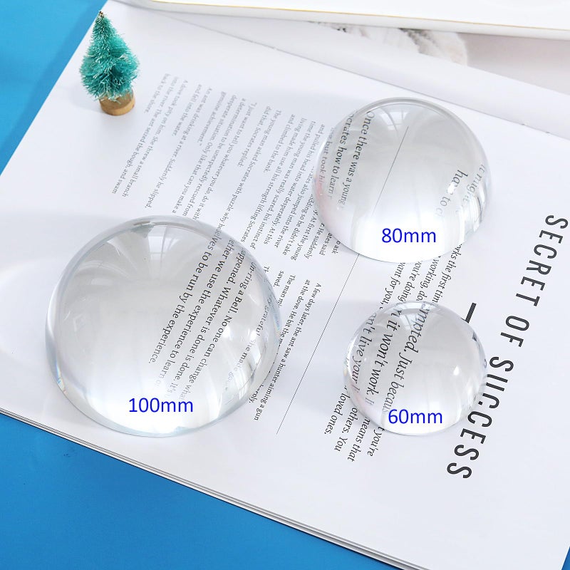 LONGWIN Crystal Dome Magnifier/Paperweight Reading Magnifying Glass-3.9 Inch - Image 5