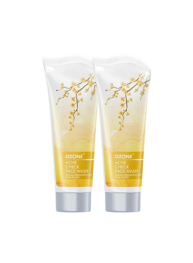أوزون غسول الوجه للتحقق من حب الشباب للبشرة الدهنية والمعرضة لحب الشباب، 100 جرام يقلل من الزيوت الزائدة، ويكافح حب الشباب ويقشر البشرة بلطف. غني بمكونات طبيعية 100%. (عبوة من 2) - Image 1