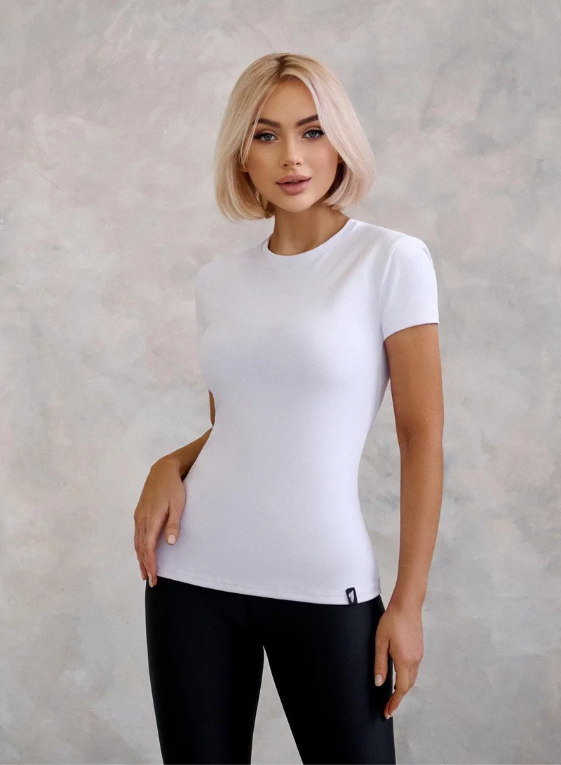Bona Fide T-Shirt White Essential Gym T-Shirt for Women for Women | Best Price UAE