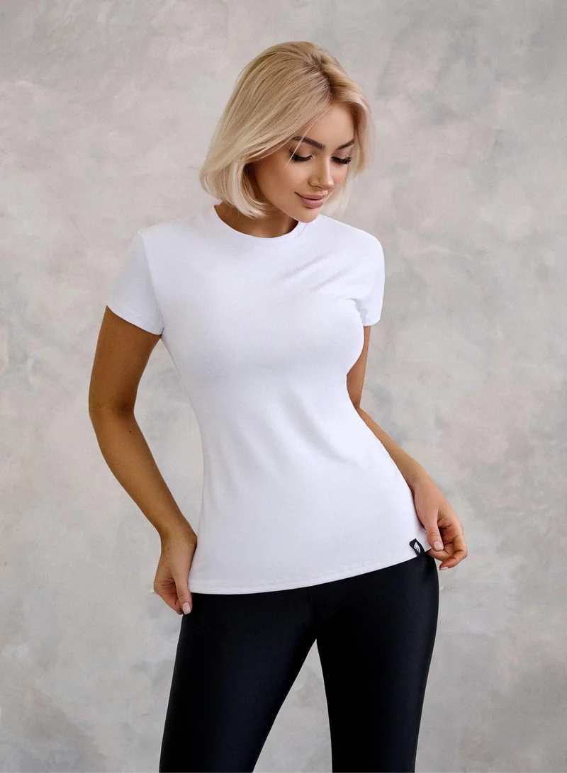 Bona Fide T-Shirt White Essential Gym T-Shirt for Women for Women | Best Price UAE