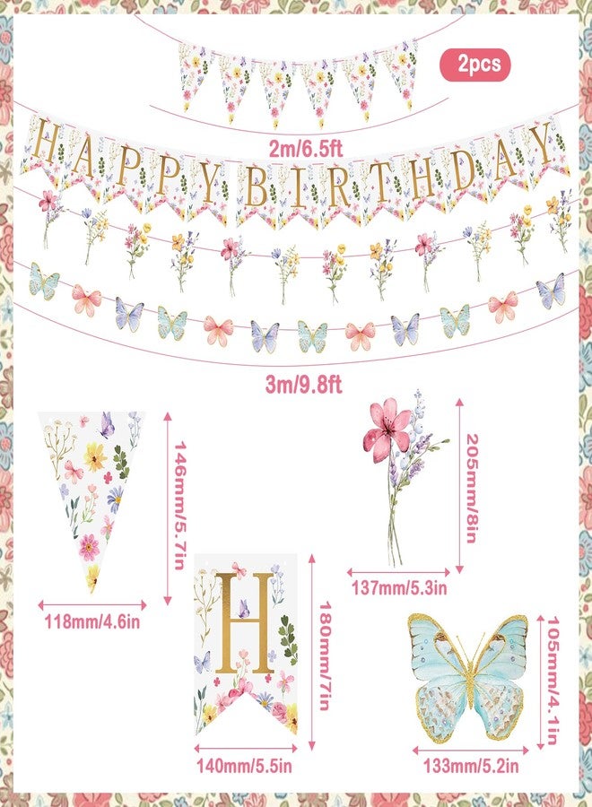 Homarkable Flower Party Decorations, Flower Birthday Decorations 5Pcs - Image 4