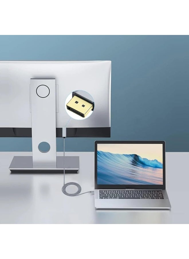 Generic - USB-C to DisplayPort 1.4 Cable – 2 Meters, 8K@60Hz, 4K@144Hz, High-Speed Video & Audio Transmission - Image 1