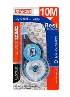 PARTNER Correction Tape With 10 Meter Length Assorted Colours 