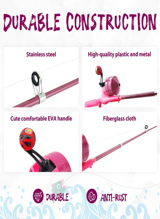 WIDDEN Kids Fishing Pole, Telescopic Fishing Rod, Toddler Collapsible Fishing Rod and Reel Combo with Tackle Box, Fishing Line, Bobber, and Soft Lures for Boy, Girl, Youth, Beginner, Over 4 Years Old - Image 4