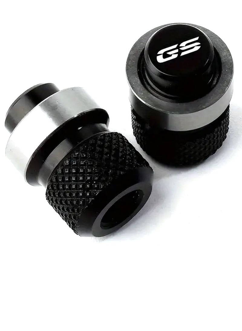 Generic Pair of Motorcycle Tire Inflation Valve Caps Wheel Tire Valve Caps Accessories,Silver  - Image 1