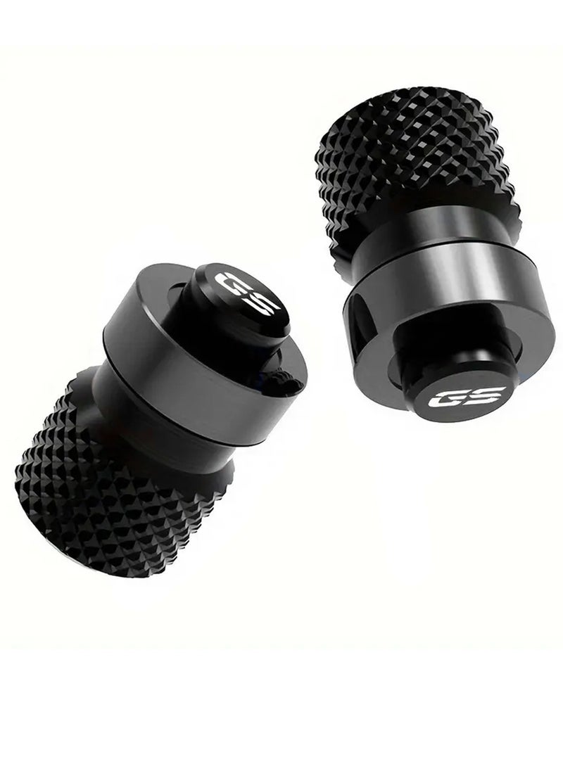 Generic Pair of Motorcycle Tire Inflation Valve Caps Wheel Tire Valve Caps Accessories,Silver  - Image 2