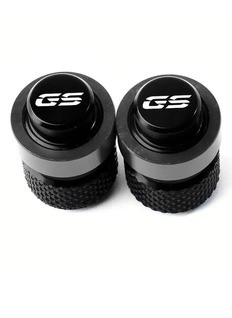 Generic Pair of Motorcycle Tire Inflation Valve Caps Wheel Tire Valve Caps Accessories,Silver  - Image 3