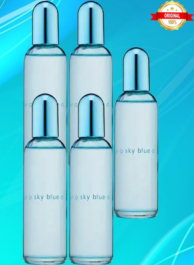 Colour 5 Pieces Sky Blue Perfume 90ml EDP - Image 1