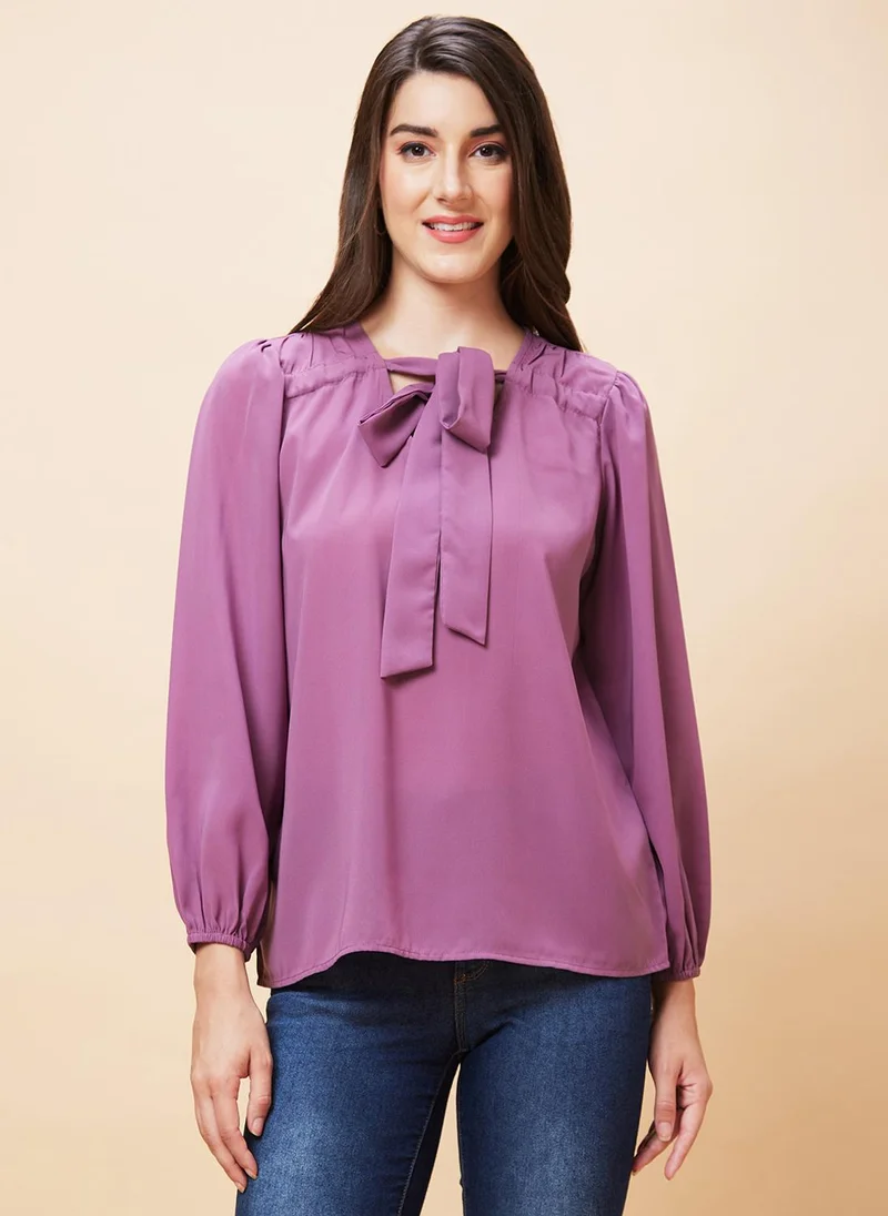 globus Globus Women Tie-Up Neck Shirt Style Top