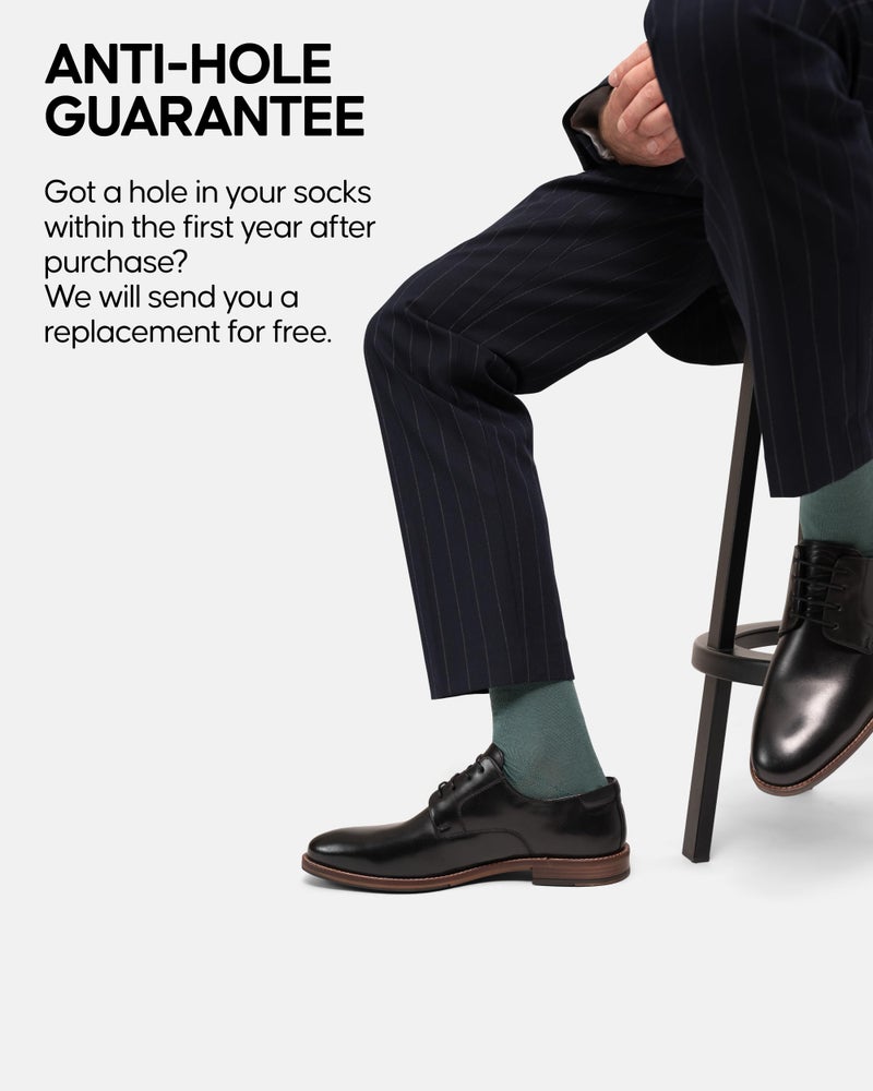 Dress Socks, Soft  Breathable for Men  Women, 6-Pack, Black, US Men 13.5-16.0 - Image 4