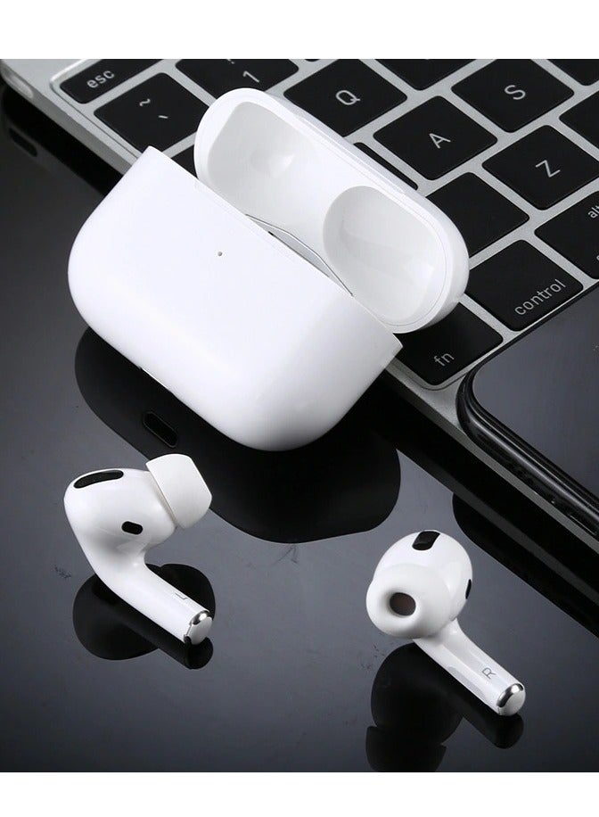 Rebenuo True Wireless Bluetooth Earpods Headset with Wireless Charging (White MODEL RCP60 - Image 2