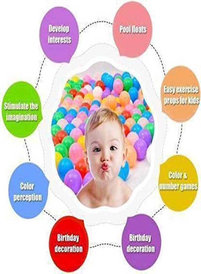 SELLMONK Baby Kids Play Medium Size Soft Plastic Non Toxic Balls for Kids 1 Year Old Girls (25 Balls) - Image 3