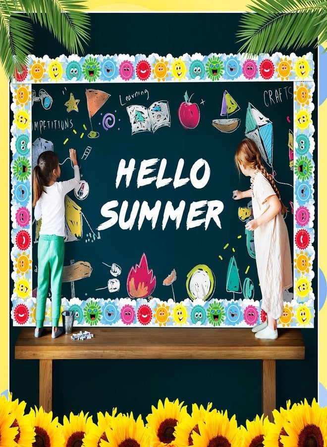 Yexiya 65.6 ft Colorful Sun Bulletin Board Borders Spring Summer Sunshine Border Trim Sun Paper Cutouts Classroom Decorations for Preschool Chalkboard Desks Windows Doors Party Gifts Favors Supplies - Image 4