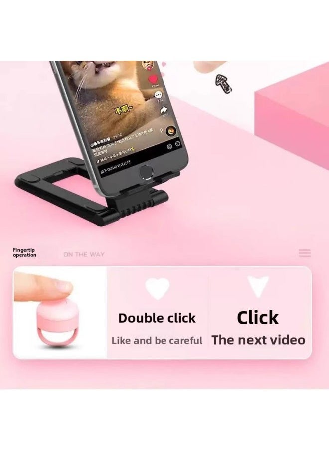 Video Controller Brush Tremolo Page Turning Artifact Novel Stroke Screen Mobile Phone Bluetooth Photo Remote Control-Color:Remote Control Artifact [light Sea Blue] - Universal For Apple/android - Image 3