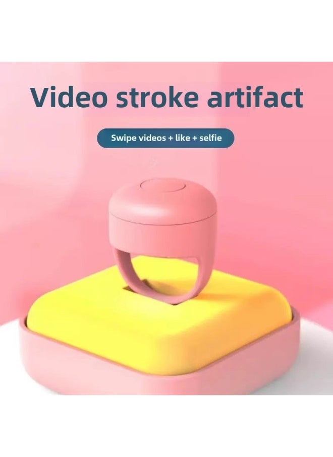 Video Controller Brush Tremolo Page Turning Artifact Novel Stroke Screen Mobile Phone Bluetooth Photo Remote Control-Color:Remote Control Artifact [light Sea Blue] - Universal For Apple/android - Image 2