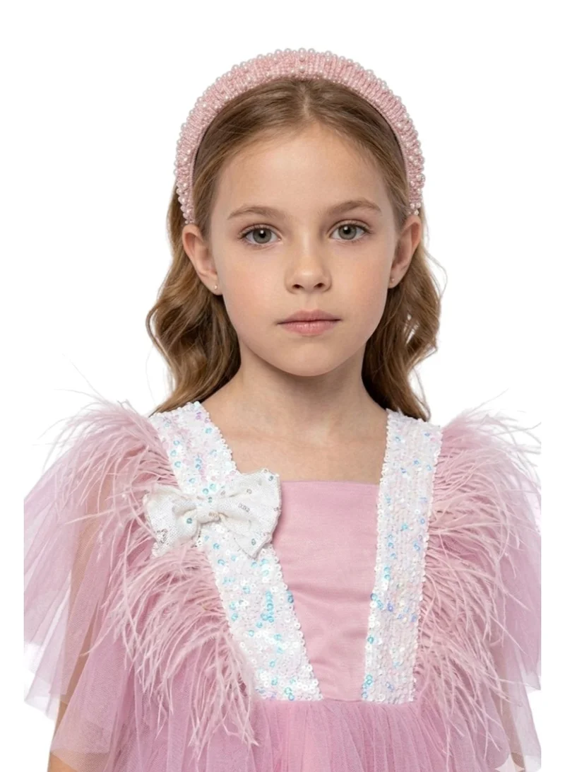 دىدانيالا فستان يعسوب بالترتر وردي داكن