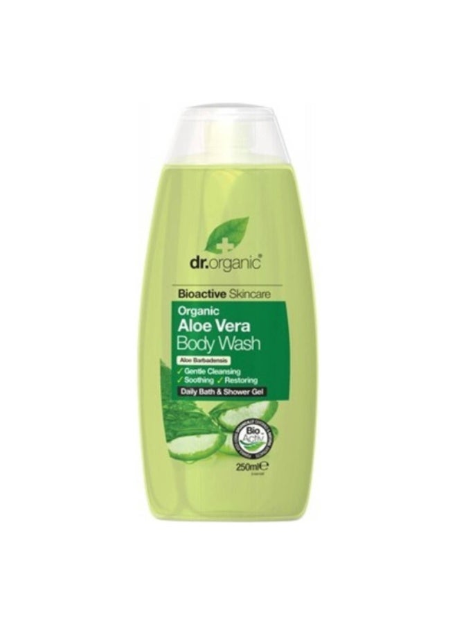 dr.organic Dr. Organic Bioactive Skincare Aloe Vera Body Wash 250ml - Image 1