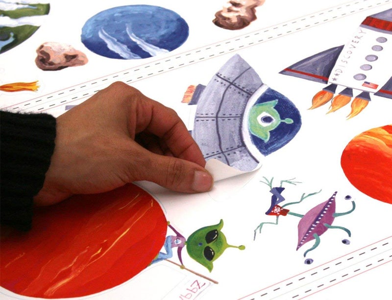 رووم ميتس رفقاء الغرفة RMK1316SCS قشر الفضاء الخارجي وشارات جدار العصا - Image 5