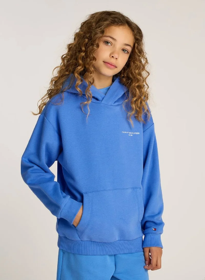 Tommy Hilfiger Blue Spell Unisex Logo Hoodie  | Best Price UAE