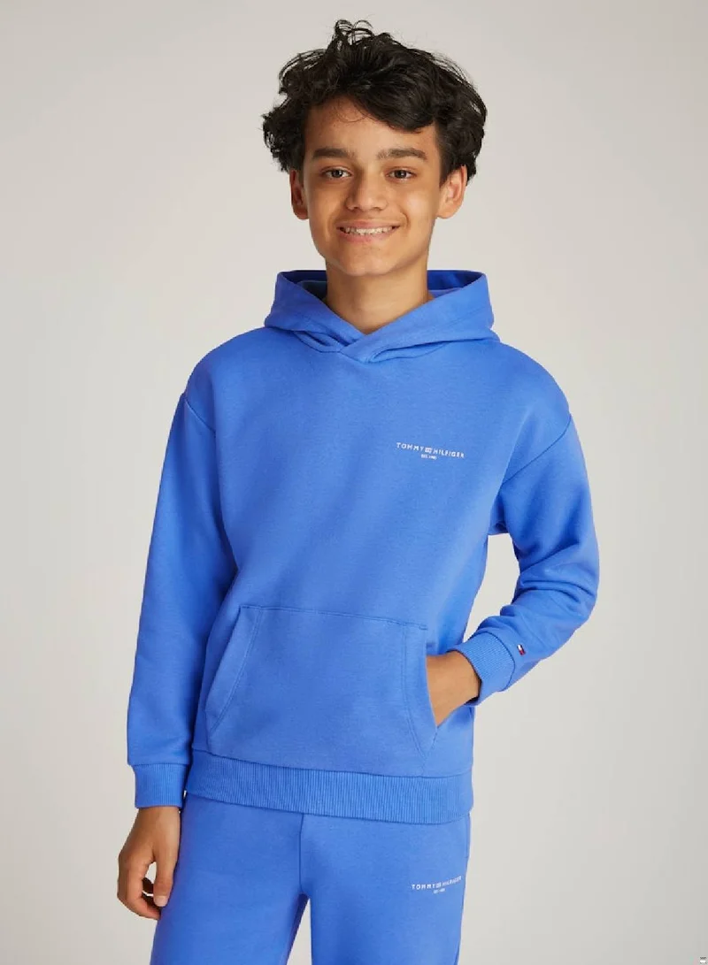 Tommy Hilfiger Blue Spell Unisex Logo Hoodie  | Best Price UAE