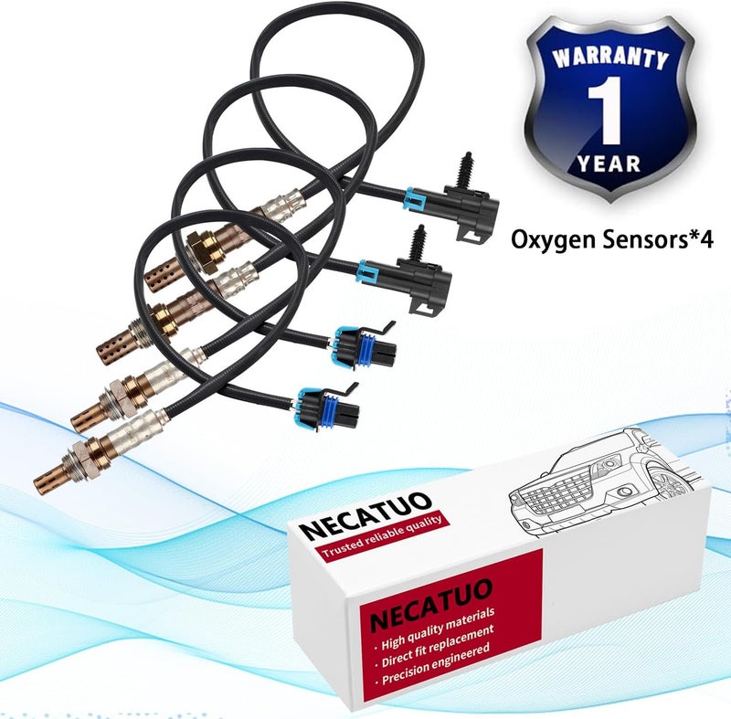 NECATUO 234-4018 234-4337 Downstream Upstream O2 Oxygen Sensor Set of 4 for Chevy Vehicles - Image 5