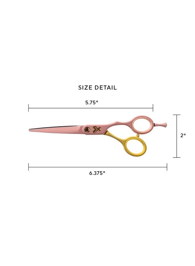Cricket Shear Xpressions It's All Good 5.75” Professional Stylist Hair Cutting Scissors, Japanese Stainless Steel Shears, It's the Dopamine For Me, Pink - Image 3