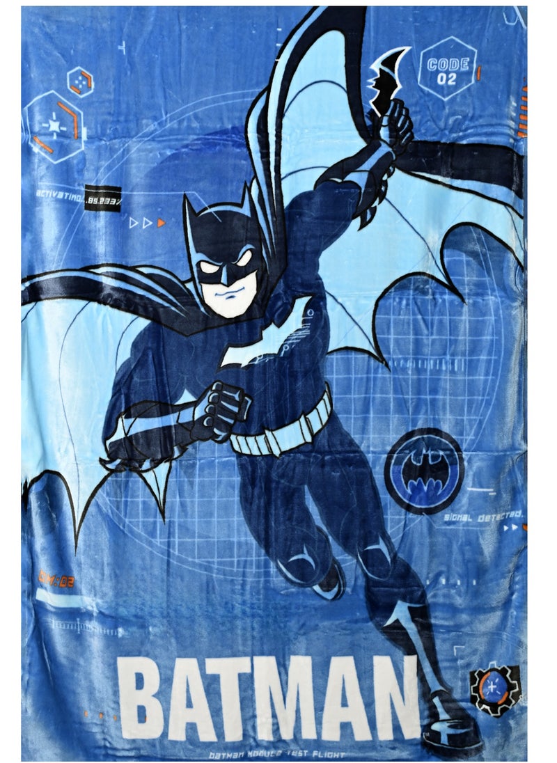 Batman Batman Raschel Bed Blanket polyester Multicolor 160X220cm  - Image 1