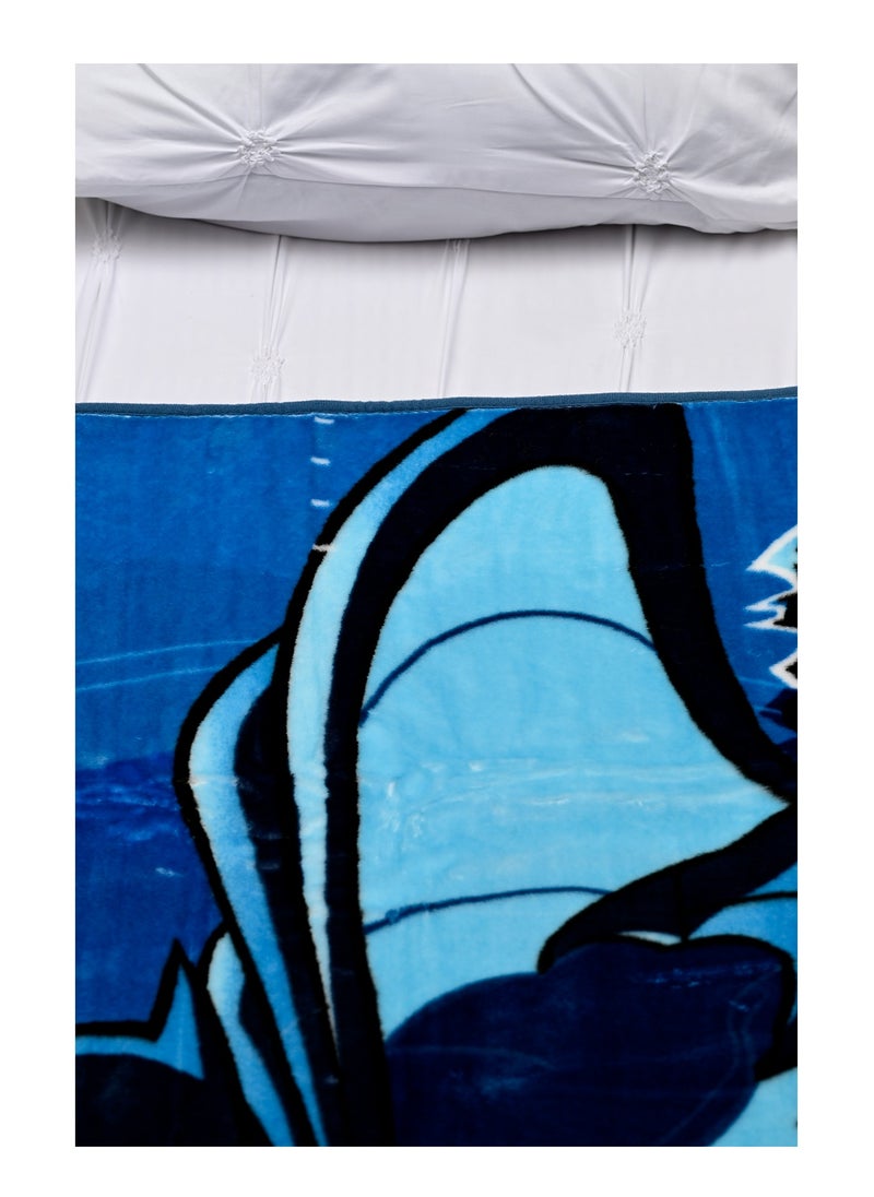 Batman Batman Raschel Bed Blanket polyester Multicolor 160X220cm  - Image 2