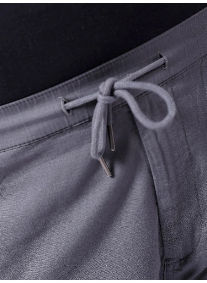 HARDSODA  Hardsoda Ash Grey Men Plus Fit Casual Solid Regular Cargo for Men | Best Price UAE