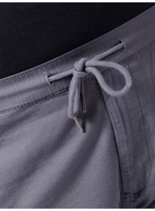 Hardsoda Ash Grey Men Plus Fit Casual Solid Regular Cargo - Image 4