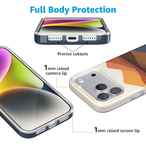 Casely iPhone 17 Pro Case | Opposites Attract | Day & Night Mountains | Compatible with MagSafe | Classic Ultra Slim Design - Image 5