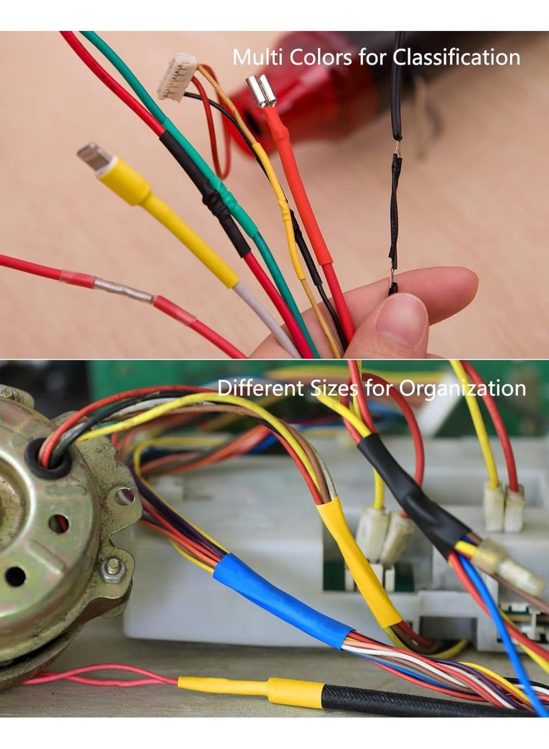 164 Pcs Heat Shrink Tubing Kit (2:1 Ratio) – Multi-Color Electrical Wire Insulation Sleeves & Cable Wrap – Waterproof, Flexible Shrink Wrap for DIY, Wire Repair & Cable Management – Safe, UL Approved Set 8 Sizes. - Image 4