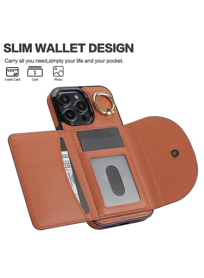 Zaboon Case For iPhone 11 Pro YM007 Ring Holder Card Bag Skin Feel Phone Case - Image 4