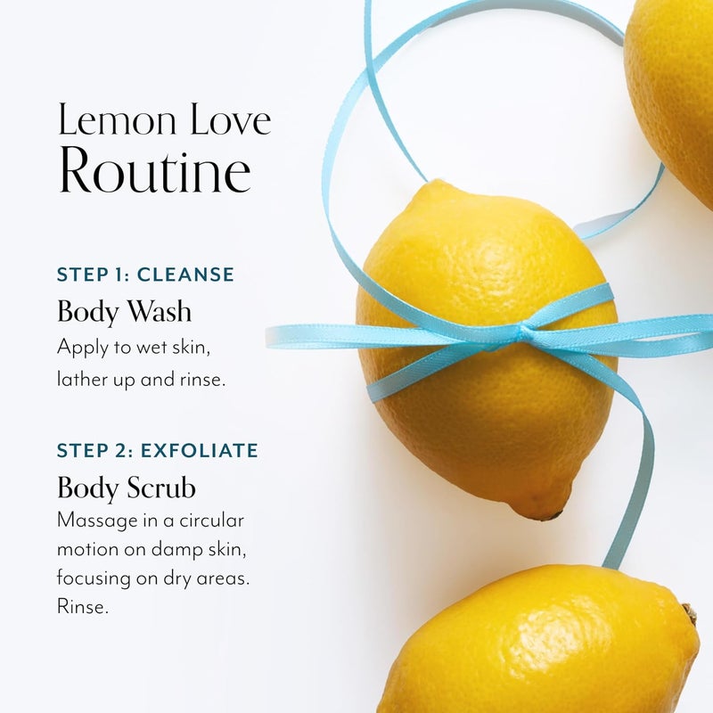 Bliss Lemon Love Exfoliating Duo Soapy Suds Body Wash Body Scrub with Shea Butter and Coconut Oil Lemon and Sage 17 Fl Oz Gentle and Hydrating for Supremely Soft Skin - Image 3