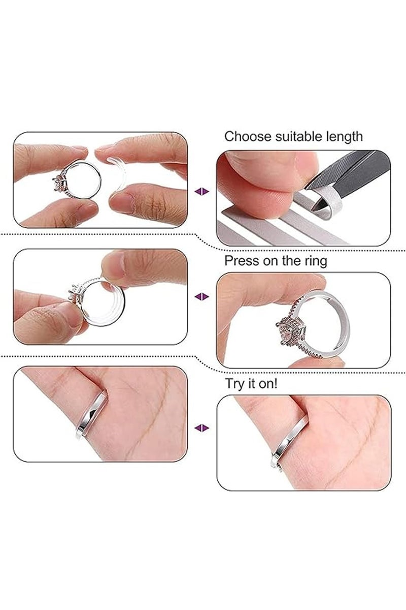 Ring Size Adjuster for Loose Rings, Invisible Ring Sizers Adjuster,Ring Reducer Tightener,for Women Men Ring Tightener - Image 3