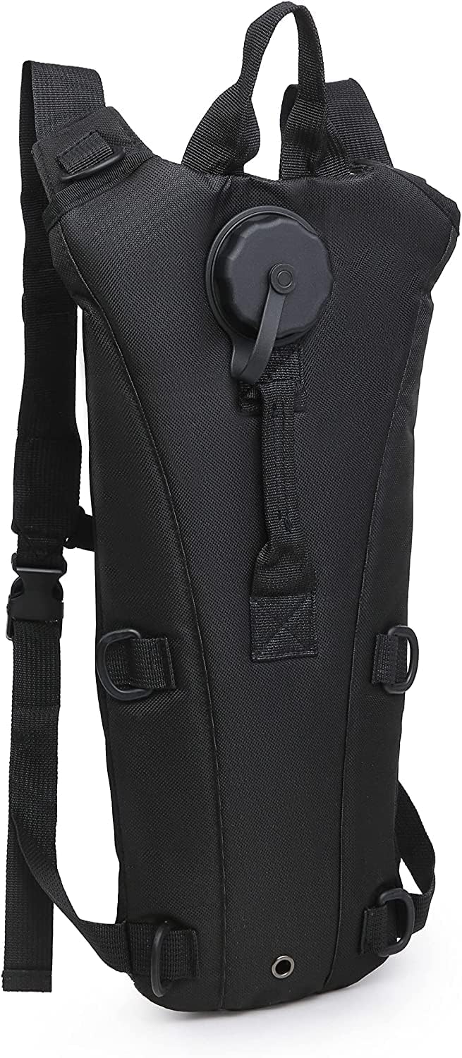 TrekEaze Tactical Hydration Pack Backpack – 3L Leakproof Water Bladder Backpack with Hands-Free Hose & Bite Valve – Lightweight, Durable Military Water Carrier for Running, Cycling (Black, 3 L) - Image 2