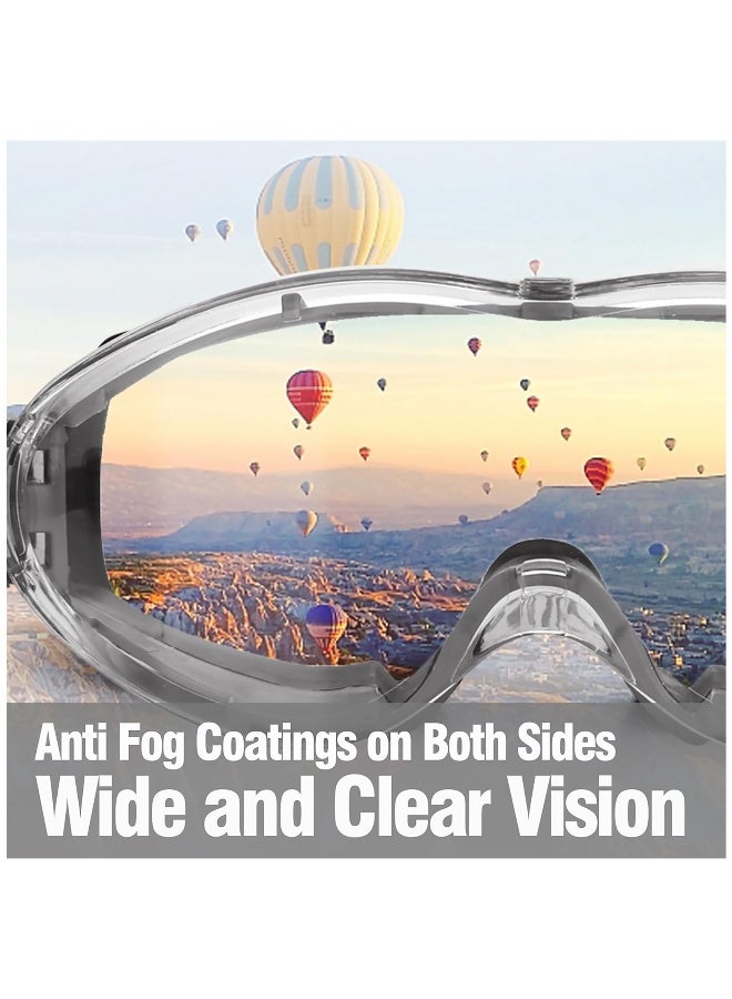 Safety Goggles for Men and Women, Anti Fog Scratch Resistant Clear Lens, Fit over Glasses, Industrial Grade Safety Glasses for Labs, Home, Work, Woodworking - Image 4