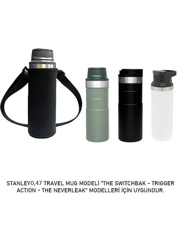 Stanley 0.47 Lt. Neoprene Case with Shoulder Strap Compatible with Trigger Action Thermos