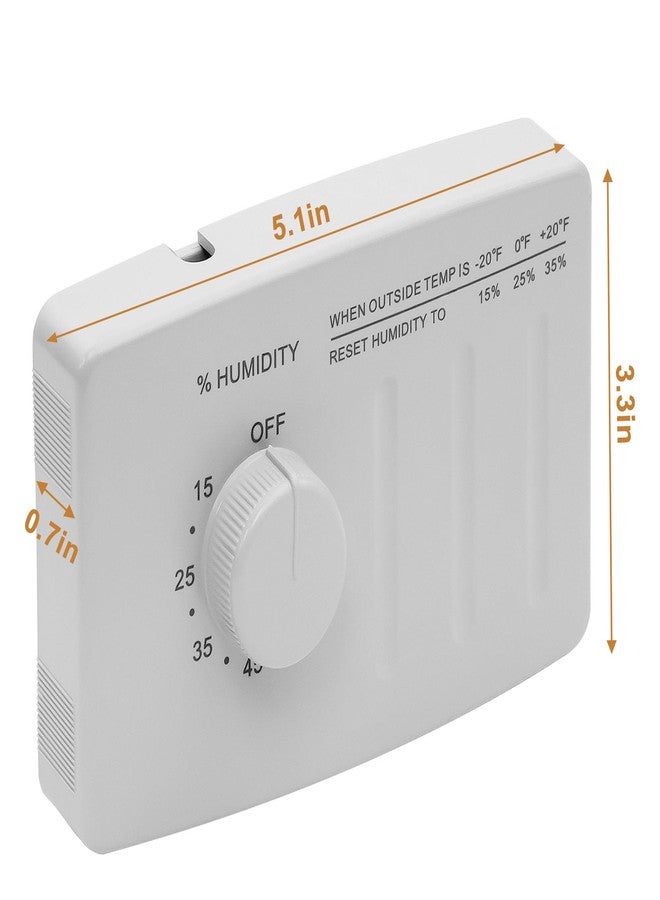 folosem 4655 Manual Digital Control Humidistat Will Close The Control Switch for Whole Home Humidifier, Manual Water Saver Furnace Humidifier, Large Capacity - Image 4