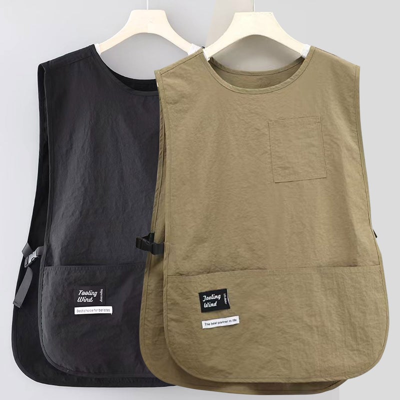 Waterproof Barista Apron With Custom Logo Printing, Work Clothes For Women, Special For Milk Tea, Bakery, Kitchen And Catering - Image 4